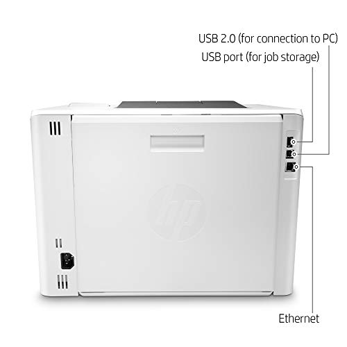 Hp Color Laserjet Pro M454Dn Print Only Wired Laser Printer, 2-Line Backlit Lcd Display, 28 Ppm, Auto Duplex Printing, 600 X 600 Dpi, 8.5 X 14, Usb 2.0, Ethernet, White (Renewed) #TOP3