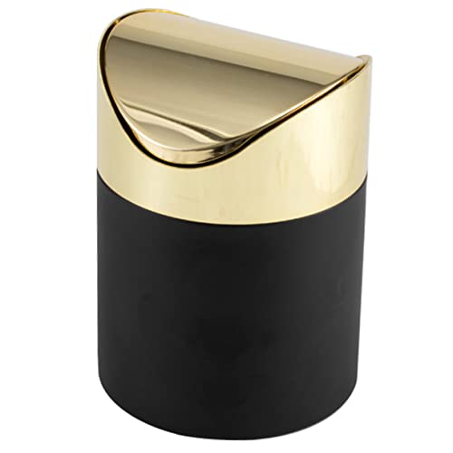 Mini caneca de basura de acero inoxidable VOSAREA para escritorio