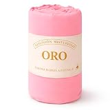 Sábana Bajera Ajustable Algodón 90%, Transpirable, Tacto Suave, Todas Las Medidas, Tejido Resistente, Alta Comodidad, Fabricado en Portuga (135 x 190/200 cm, Rosa)