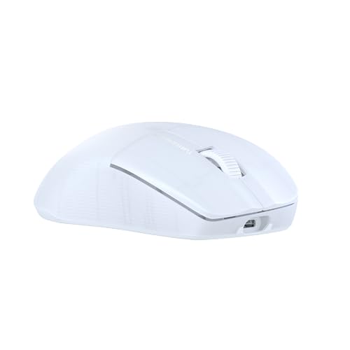 Pure Air - Mouse da gioco RGB wireless ergonomico e ultraleggero, con sensore ottico a 26K DPI, dotato di batteria da 125 ore, illuminazione RGB - Bianco - Mouse gaming - Immagine 8