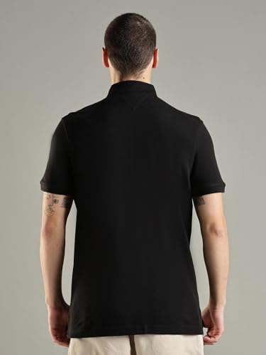 Image of Solid Regular fit Cotton Polo t-Shirt
