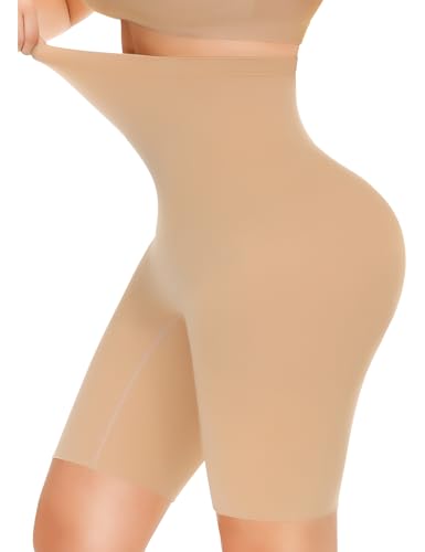Yeblues Damen Shapewear Dauchweg Hose,Hohe Taille Bauch Weg Unterhose Hosen Shape Figurformend Miederpants Shorts,Miederhose mit Bein Shaping Unterwäsche Oberschenke Hip stark formend Body Shaper 34