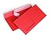 Produktbild Briefumschläge DIN lang C6/5 114x229 mm rot 120 g/m² mit Fenster haftklebend (206AF) (100)