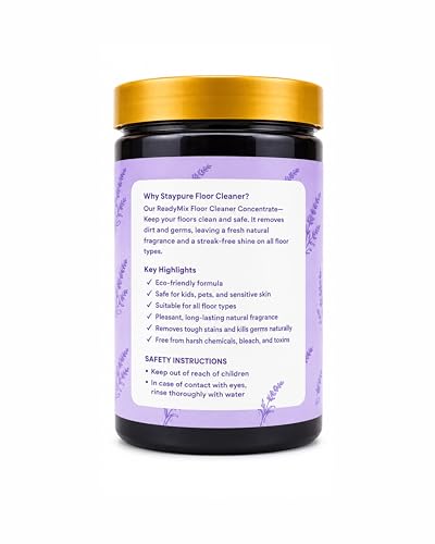 Image of StayPure Readymix Floor Cleaner Concentrate (Lavender) | Advanced Hygienic Floor Cleaner Liquid with Long-Lasting Lavender Fragrance | Safe for All Floor Types