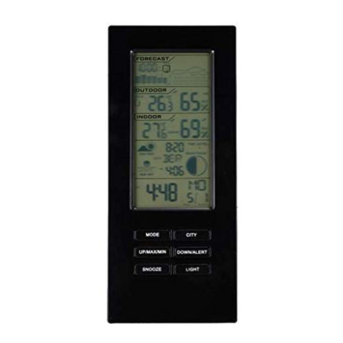 Wetterüberwachung Uhren Kabellos Thermometer Hygrometer Wetterstation Barometer Vorhersage USB Außensensor Wetterüberwachung Wecker Wetterüberwachung