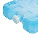 Amazon Basics Reusable Hard Sided Rectangular Ice Pack, Pack of 4, Small, Blue, 6.5