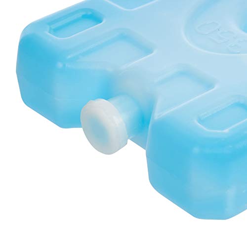 Image of Amazon Basics Reusable Hard Sided Ice Packs for Lunch Boxes, Stay Cold, No Leak, BPA Free, Rectangular, 6.5 inch x 4.3 inch x 1.2 inch, Blue, 4-Pack