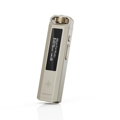 Image of FiiO SnowSky Echo Nano Retro Portable MP3 Player with Fingertip Scroll Wheel, 3.5mm Output, USB DAC, in-line Controls and DSD /FLAC Support (Titanium)