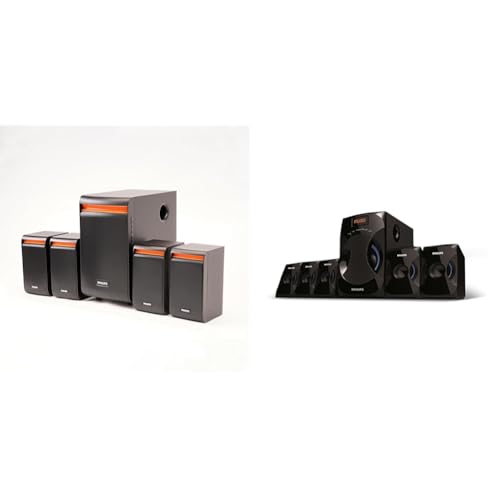 Image of Philips Audio Spa8140B /94 40 W 4.1 Channel Wireless, USB, Bluetooth Multimedia Speaker System, Black