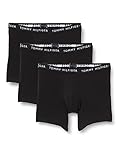 Tommy Hilfiger Herren 3P Boxer Brief Retroshorts, Black/Black/Black, M