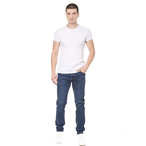 Smith & Solo Jeans heren - slim fit jeansbroek stretch moderne mannen rechte broek cut basic gewassen - Image 3