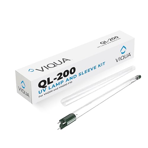 Viqua QL-200 UV Lamp and Quartz Sleeve Kit Replacement for VH200 VH200-F10 SC-200 SPV-200 SPV-3.5 Includes S200RL-HO Lamp QS-001 Sleeve & O-Rings