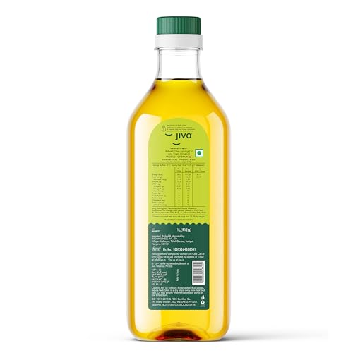 Jivo Daily Cooking Pomace Olive Oil | 1 Litre | Rich in Monounsaturated Fatty Acids (MUFA) | Low in Saturated Fat | Ideal for Roasting, Frying, and Baking (Pack of 1)