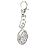 POPETPOP Montre gousset à quartz en métal avec porte-clés pour infirmières, médecins,...