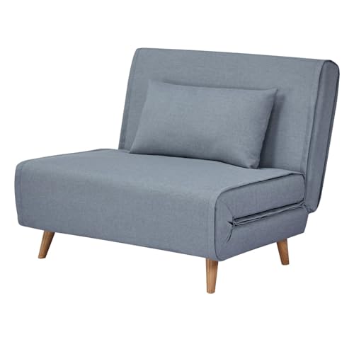 La Mejor Recopilación de Sillon Cama Individual más recomendados. 48 Relan Sofá Cama Individual Moderno Minimalista, Sillón Plegable Convertible 1 Plaza Cómodo Ideal para Sala 192 Cm Tapizado Confortable Color Gris