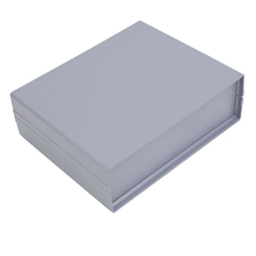 Aexit Rectangular Electrical Transmission Power Distribution Box Guard Cover Gray