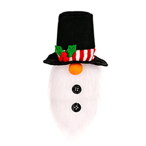 QINGHUAI Fundas navideñas para Botellas de Vino - Adornos para Botellas de Vino con diseño de gnomo de árbol de Navidad de Papá Noel - Lovely Dinner Party Supplies Decoraciones de Mesa Ornamento Cover