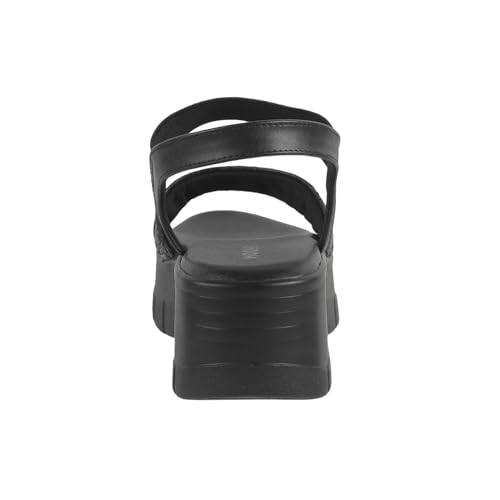 Image of Mochi Women Faux Leather Wedge Heel Fashion Sandal