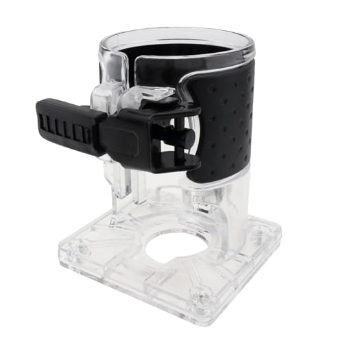 ChgImposs Electric Trimmer Router Base Quick Fixation Durable Trimming Milling Machine Accessorie Compact Wood Router Base Cover Case