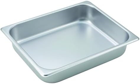 Winco SPH2 44198 Size Pan 2 1/2" (NSF), Stainless Steel, Medium