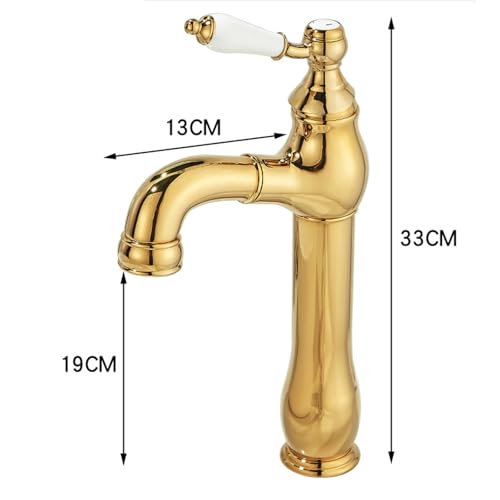 Robinet de lavabo à trou unique avec douchette pour vasque haute - 7