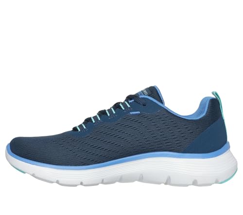 Skechers Damen Flex Appeal 5.0 New PathSneaker, Marineblauer Netzbesatz, 37 EU – Ansicht 2