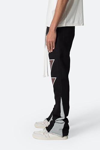 mnml Men's B589 Flare Fleece Contrast Denim2