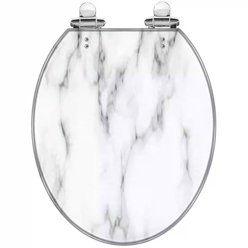 便座、スロークローズ便座、 Resin Toilet Seat Soft Close Quick Release For U V O Type Toilets 43x36 cm Multicolor(Style-4)
