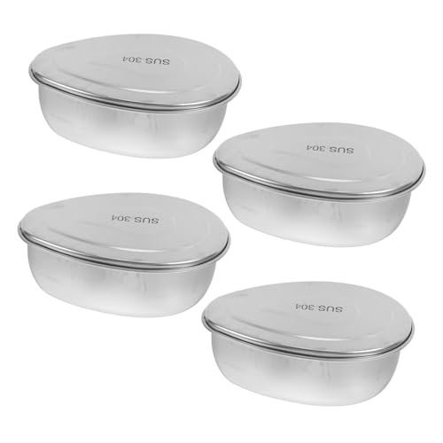 4 Piezas Vapor Inoxidable para Rejilla y Multifuncional para Cocción al Vapor de Verduras para Pequeñas y Reducidas
