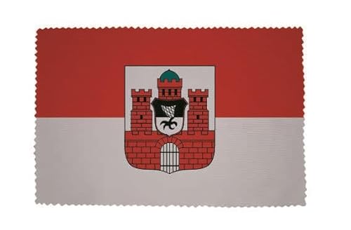 U24 Brillenputztuch Bad Kissingen Fahne Flagge Glasreinigungstuch Microfasertuch