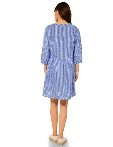 Cecil A143127 Abito in Lino Vestito, Blouse Blue