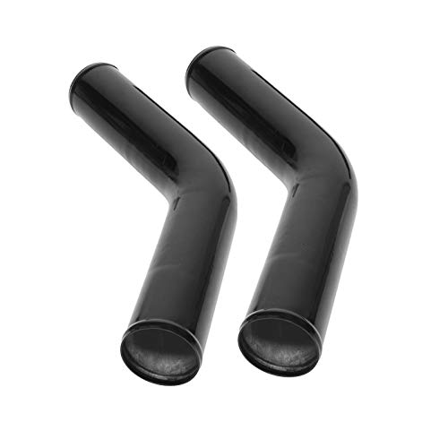 8Pcs Universal Aluminum 3 Inch Intercooler Piping U-Pipe Black Kit & T-Bolt Clamps & Black Coupler (3 Inch) #TOP3