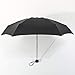 Produktbild DACCU 180 g Kleiner modischer Regenschirm für Frauen und Herren, Mini-Taschen-Sonnenschirm, wasserdicht, tragbar schwarz Schwarz