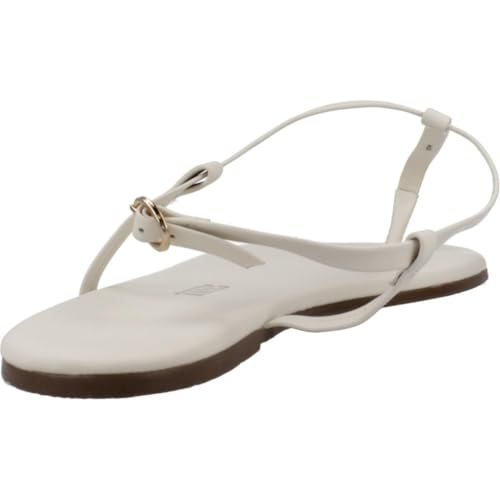 Image of TKEES Mariana Leather Sandal, 10, White
