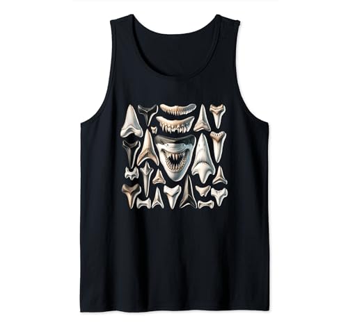 19th Century Shark Dentition Study Tank Top