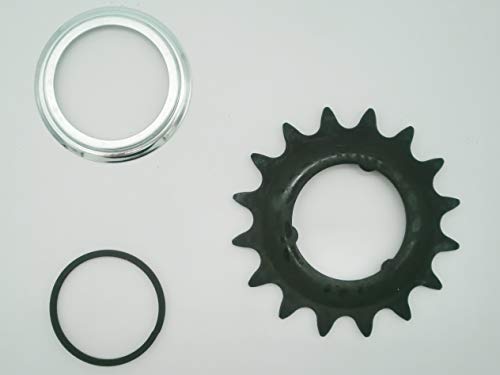 Shimano 16T小ギヤ 内装変速機用 3ｍｍ厚（1/8厚歯用） ダストキャップ、スナップリング付属 ブラック 902のサムネイル