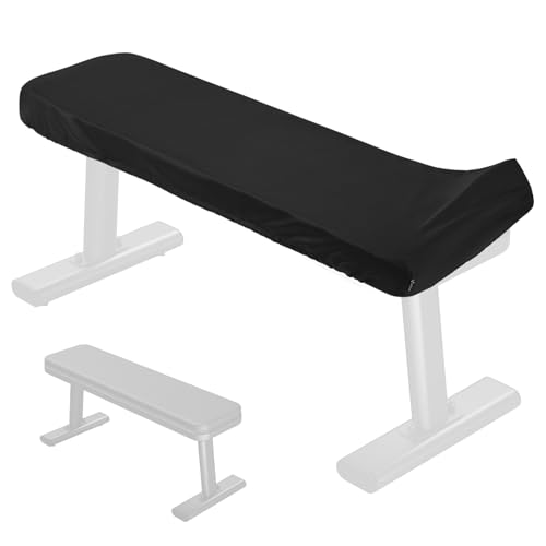 Easecos Housse de protection pour banc de musculation, banc de gym et d'entraînement, pour banc de fitness plat, extensible, anti-poussière et lavable