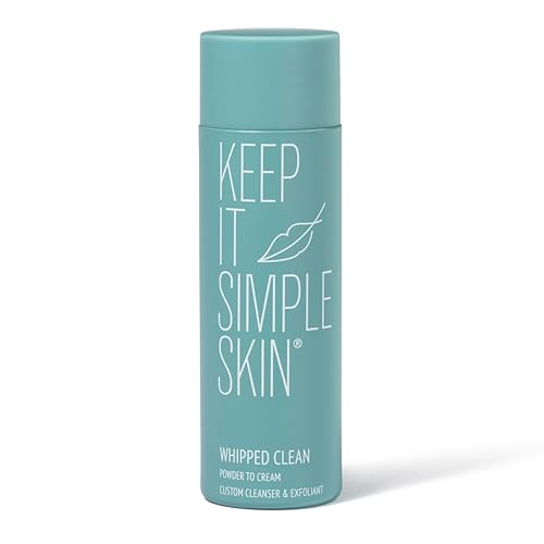 Keep It Simple Skin - Whipped Clean, Face Cleanser for Women and Exfoliating Face Wash, Paraben Free, Gentle and Brightening for All Skin Types, Deeply Cleanses with Clinically Proven Actives (30ml)