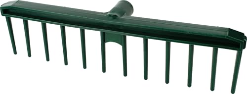 Kunststoff-Rechen 12 Zinken grün (ohne Stiel)