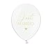 Produktbild SiDeSo 10 Luftballons 12" Hochzeit Party Geburtstag Jahrestag Liebe Just Married (Just Married)