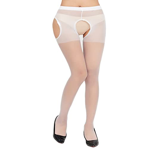 Image of High Waist Sexy Pantyhose Women's Sheer Garter Belt Stockings Suspender Tights