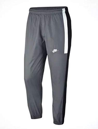 Nike Men's Sportswear Loose Fit Woven Pants Grey Black White AQ1895 065 (s)