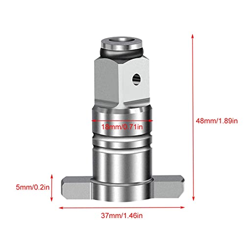 2 Eixo da impacto,Eixo quadrado dupla finalida- Cabeça conversão eixo chave durável em forma T sem e