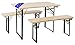 Stagecaptain BBEU-110NT Hirschgarten Bierzeltgarnitur für Balkon - Kurze Version mit 110 cm Länge - Klappbare Festzeltgarnitur 2X Tisch 4X Bank - Sitzgarnitur aus Holz - Innen & Außenbereich - Natur MI 4 günstig Kaufen-Stagecaptain BBEU-110NT Hirschgarten Bierzeltgarnitur für Balkon - Kurze Version mit 110 cm Länge - Klappbare Festzeltgarnitur 2X Tisch 4X Bank - Sitzgarnitur aus Holz - Innen & Außenbereich - Natur