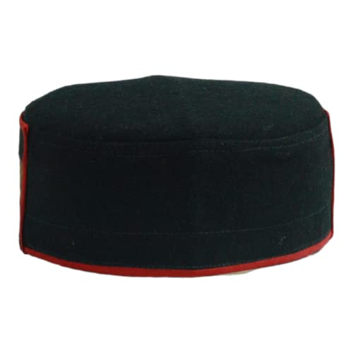 Image of Vastraa Fusion Himachali Topi for Men | Nepali Headwear | Traditional Kullu Cap | Pahadi Topi | Kashmiri Hat | Wool Handcrafted Ethnic Wear
