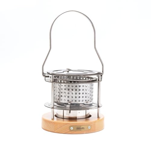 springhill 観火茶炉 焚き火台 手提げ付き 携帯に便利 マルチ燃料 アルコール/薪/炭/バイオペレット対応 アイロンストーブ 焚火 煮茶 BBQ 暖炉 収納袋付き キャンプ用品