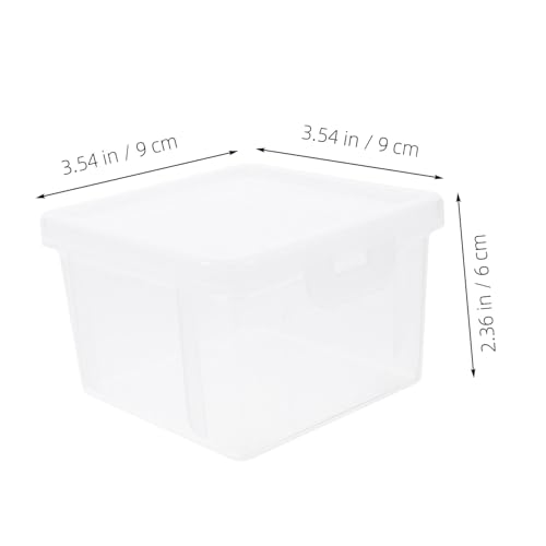 Contenedor transparente para monedas 2 piezas miniatura 2