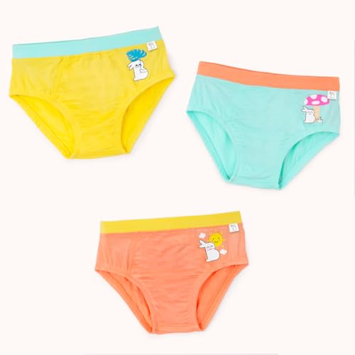 Image of superbottoms Briefs for Boys |Supersoft Underwear for Boys | 3X Softer Underwear | Premium Briefs | Super Stretchy, Breathable, Gentle Elastics, No Scratchy Tags, AZO-Free Dyes| 3 Free Funky Tattoos