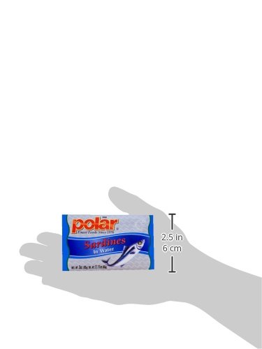 MW Polar Foods Sardines in Water, 3-Ounce (Pack of 24)