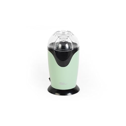 Giles & Posner Máquina de Palomitas Eléctrica - Circulación de Aire Caliente, Listo en 3 Minutos, Aperitivos Saludables Sin Aceite, 1200W, Incluye Taza Medidora, Verde